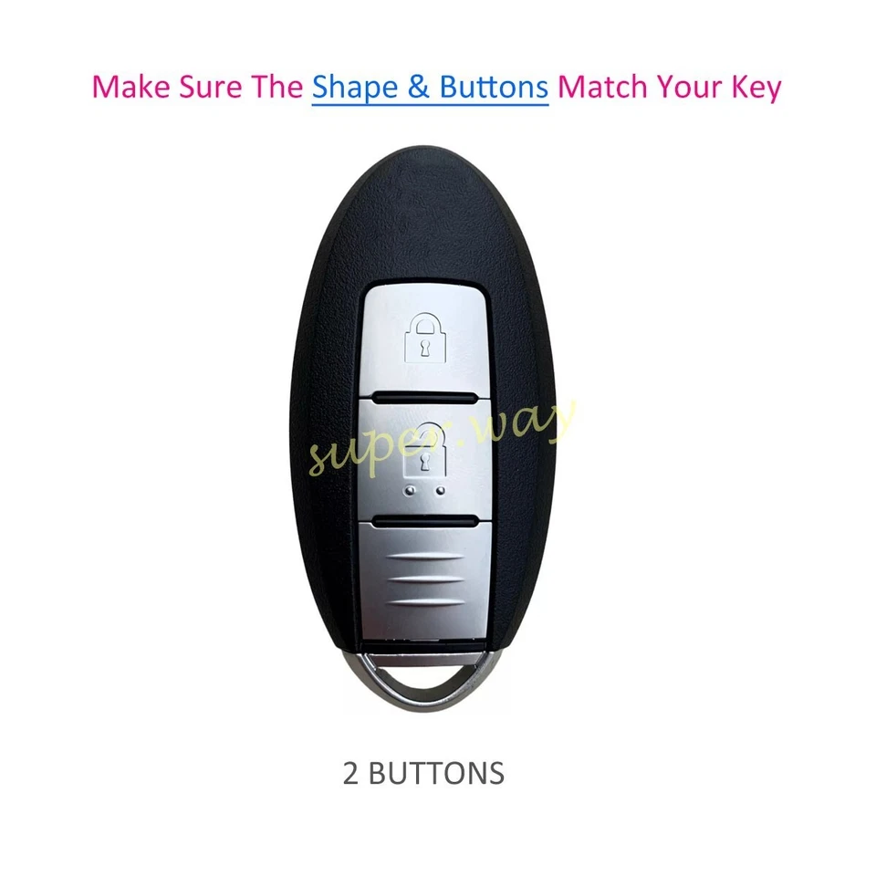 For Nissan Qashqai X-Trail Leaf Silicone Remote Key Case Cover Shell Fob Black - image 2 of 4
