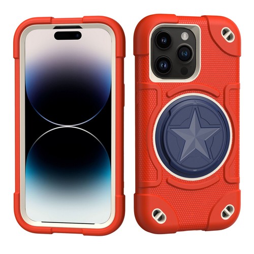 Custodia ibrida supporto presa cavalletto pop-up per iPhone 12 13 14 15 Pro max - Foto 77 di 91