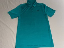Under Armour Men's Small UA Tech Performance Loose-Fit Golf Polo Mint Green