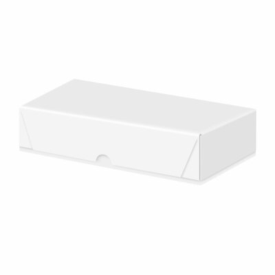 White Business Card Folding Boxes   Size 16'' x 3 1/2'' x 2''   150 Boxes per Pack