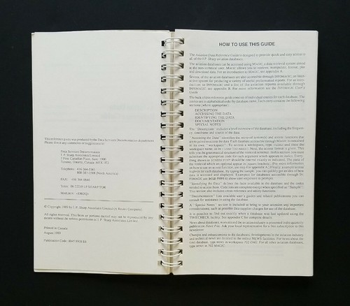 August 1989 Aviation Data REFERENCE GUIDE - Picture 5 of 9