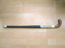 Vtg cane hockey stick rubber foot nifty old sporting good 