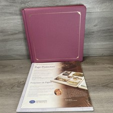 Creative Memories 12x12 Album and 15 Page Protectors 2003 Dusty Rose Mauve READ