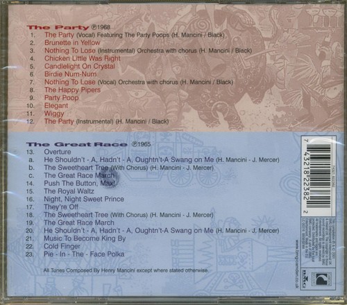 Henry Mancini The Party / The Great Race (CD) Album - Picture 2 of 3