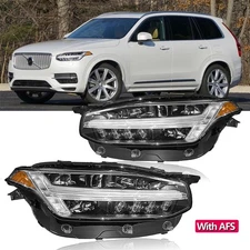 For 2019-2024 Volvo XC90 Left & Right Headlight Front LED Lamp Assembly With-AFS