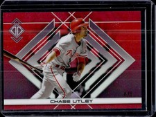 2025 Topps Transcendent Chase Utley Icons Chrome Variation Red Refractor #/5