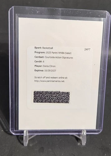 Sonia Citron 2025 Panini Select Sonia Citron #6 Auto