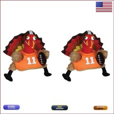 Beistle Unisex Plush Football Touchdown Turkey Hats 2 Pieces Thanksgiving