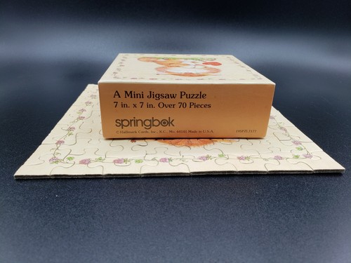 Mini rompecabezas Springbok Hallmark 1980 de colección 7" "Smitten Kitten" PZL7177 completo - Imagen 18 de 21