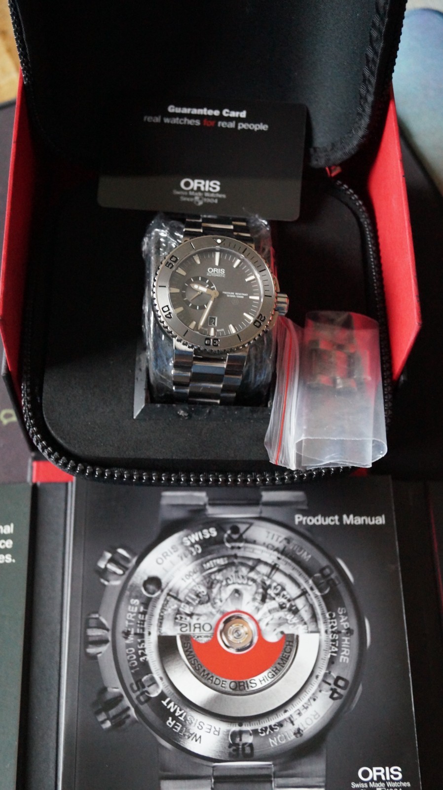 Oris Aquis Small Second Date Titanium Automatic 0… - image 3