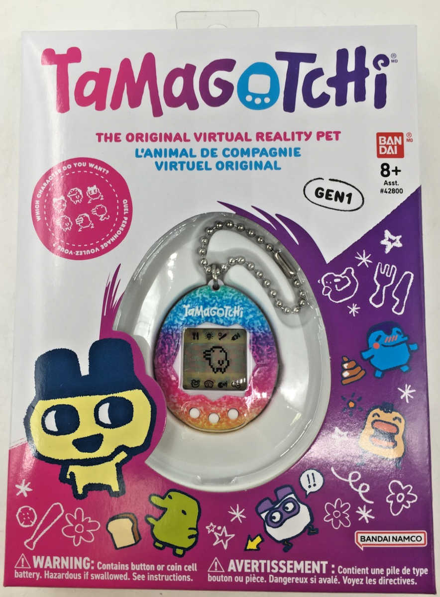 Bandai Tamagotchi RAINBOW Shell Gen 1 Virtual Original Cyber Pet
