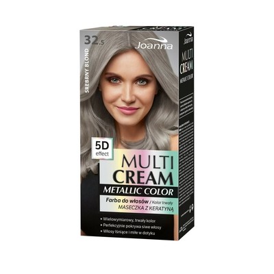 JOANNA Multi Cream Metallic Color 5D Effekt Haarfärbemittel 32.5 Silberblond