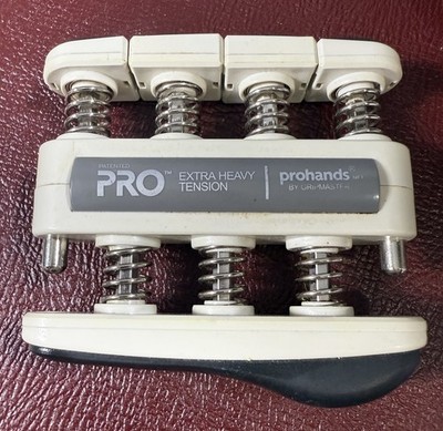 Prohands PRO Extra Heavy Tension Finger Exerciser Strength Trainer White Gym