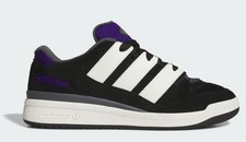  JI3278 MENS ADIDAS FORUM2000 'BLACK WHITE COLLEGIATE PURPLE GUM'