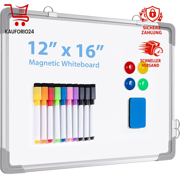 Magnetisches Whiteboard Mini A3 40X30Cm Doppelseitig FüR Planung Schule BüRo-image