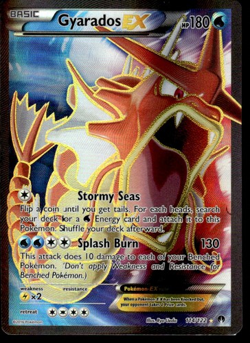2016 BREAKpoint Pokemon Gyarados EX 114/122 Full Art NM