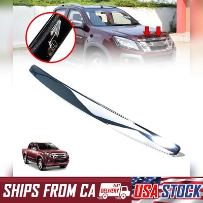 Front Bonnet Hood Trim Chrome Color For Isuzu D-max Pickup 2012 2013 2014 2015