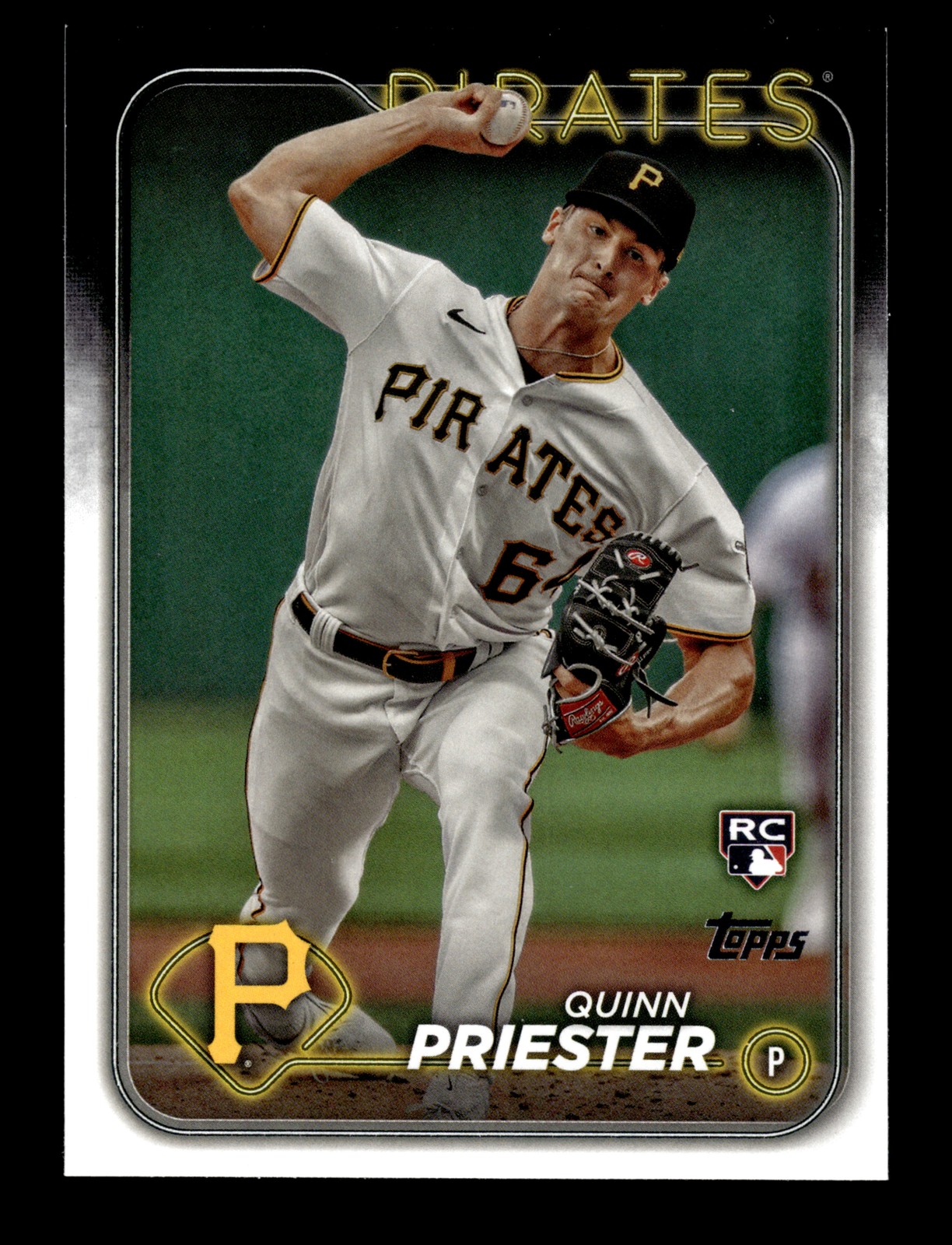 2024 Topps Series 1 #93 Quinn Priester - Pittsburgh Pirates RC Baseball Card