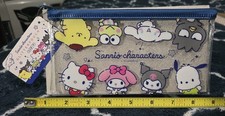 New Sanrio Characters My Melody Kuromi Glitter Pouch Case Hello Kitty AUTHENTIC