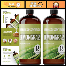Lemongrass Essential Oil 16 fl oz 2 Pack - Aromatherapy, Diffusers, Candle Mak