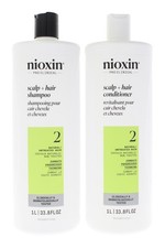 "System 2 Duo by Nioxin for Unisex - 2 x 33.8 oz Shampoo, Conditioner"