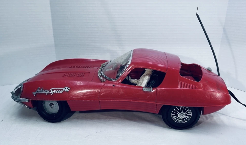 1966  Collectible Topper Toys Johnny Speed Remote Control Racing Car Parts Only - Image 2 of 4