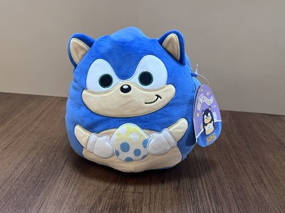 Squishmallows 8  Sonic The Hedgehog Blue Plush Holding Egg Spring New NWt Easter