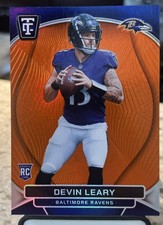Devin Leary 2024 Totally Certified Mirror Platinum Orange /99 #120 RAVENS RC