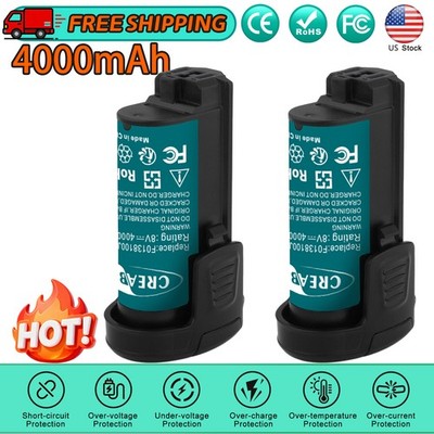 2Pcs 4.0Ah Li-ion Battery 8V For Dremel 8100 Multi-Tool B808-01 85-0352 Cordless