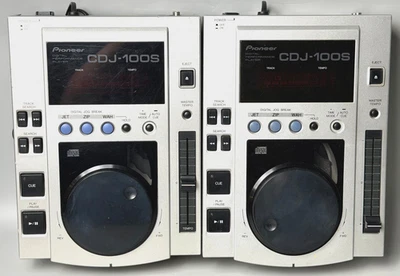 Pioneer CDJ-100S Pair DJ CD Players Tested Working Vintage CDJ100S - Photo 1/4