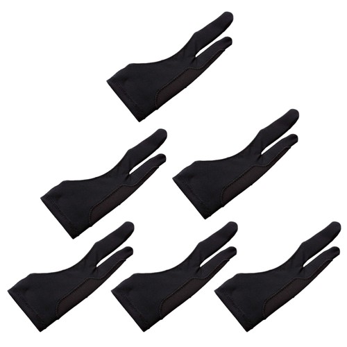6 Pcs Painting Gloves Sketch Graphic Tablet Two Finger Small Drawing - Afbeelding 5 van 12