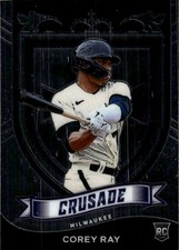 2021 Panini Chronicles Corey Ray #12 Crusade Milwaukee Brewers 17J