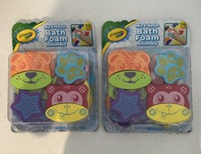 Lot Of 2 Crayola Mix & Match Bath Foam Animal...