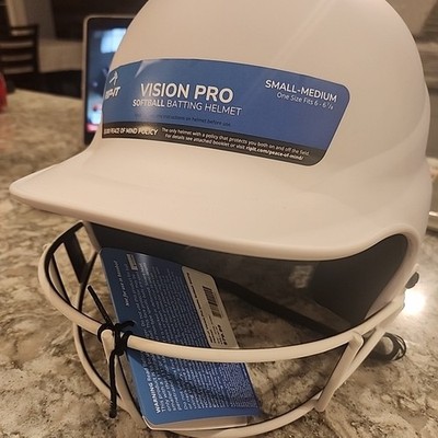 RIP-IT Vision Pro Matte Softball Batting Helmet WHITE SM | MD NWT