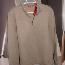 IZOD FLEECE 1/4TH ZIP MENS SWEATER SIZE MEDIUM-NEW WITH TAGS