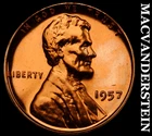 1957 Lincoln Wheat Cent - Choice Gem Proof  Lustrous  No Reserve  #i28