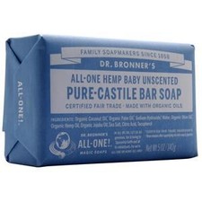 Dr. Bronner's Pure-Castile Bar Soap Baby Unscented 5 oz