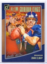 2018 Donruss All Time Gridiron Kings Studio Series John Elway 31 /100 Broncos SP