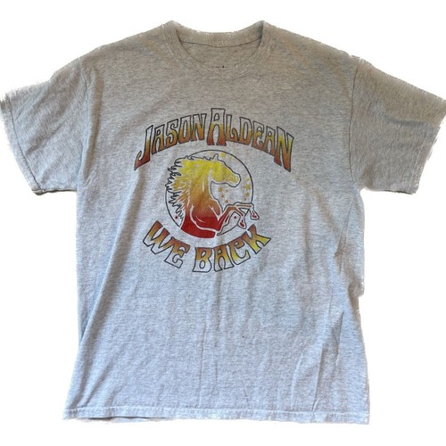 2020 Jason Aldean We Back Tour Shirt 2 Sided W/ Dates Luke Bryan Blake Shelton L