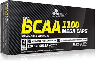 OLIMP, BCAA 1100 Mega Caps Vitamin B6 Aminosäure 120 Kapseln SUPER PREIS