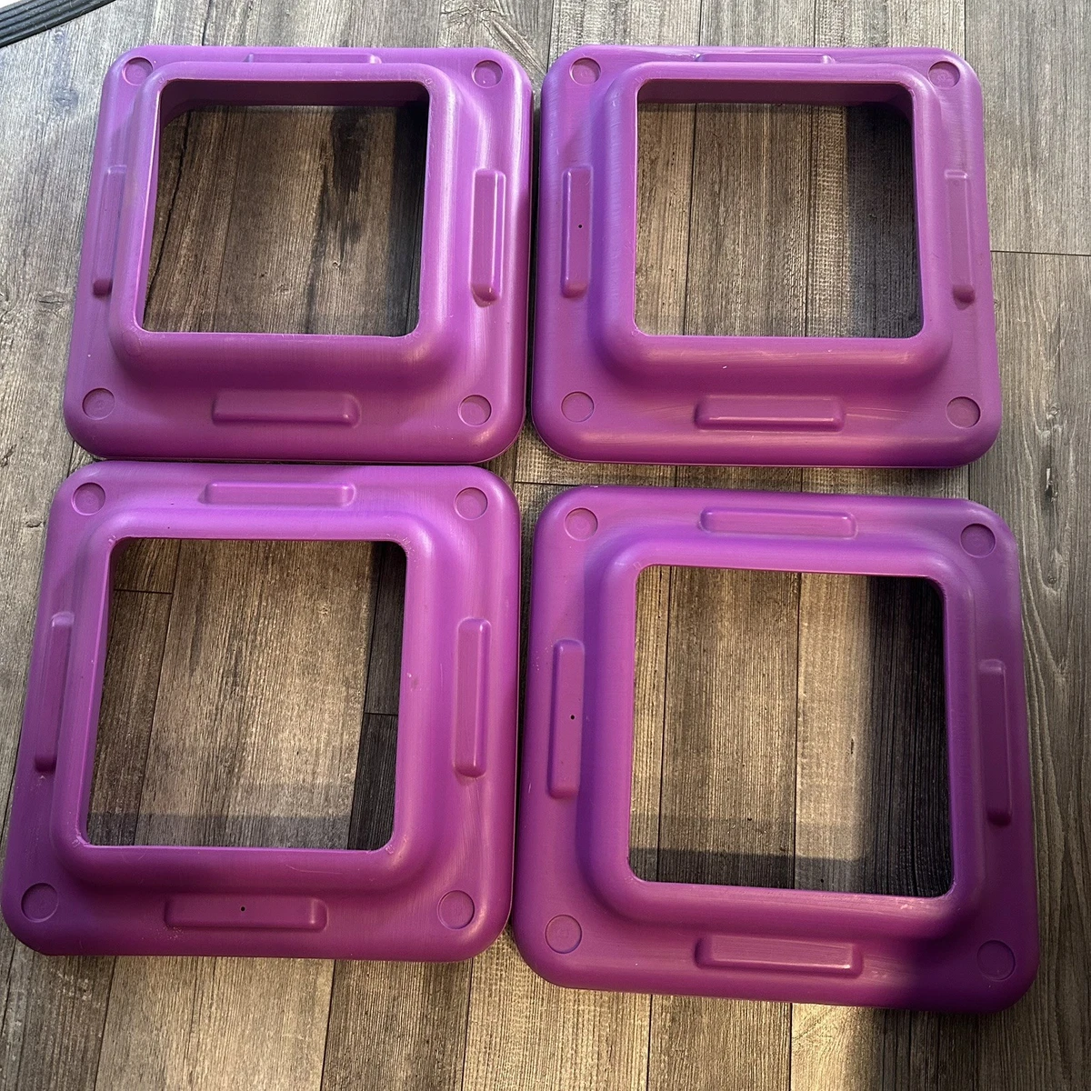 Plateforme Step Aérobic THE STEP Original – Avec 4 Risers – Vert/Violet – Occasion