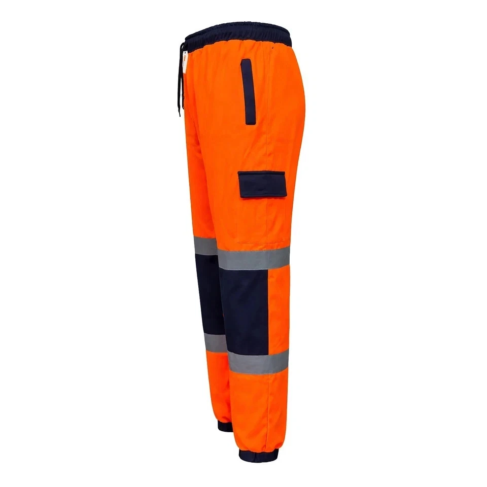 Hi-vis cargo joggers utility pocket details