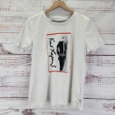 Karl Lagerfeld Limited Edition Women’s Size M White Illustration T Shirt