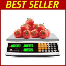 Compact 88lb/40kg Food Scale with Rechargeable Battery & Easy Clean Features