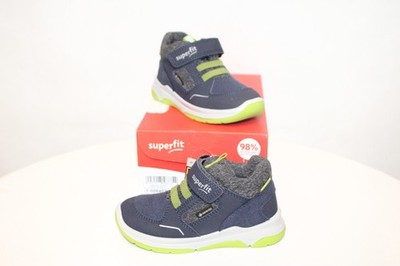 Superfit Cooper Boys Trainers Blue/Light Green EU Size 24 New Invoice VAT 