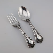 Gorham Chantilly Sterling Silver Baby Set - 4 1/2" - No Monograms