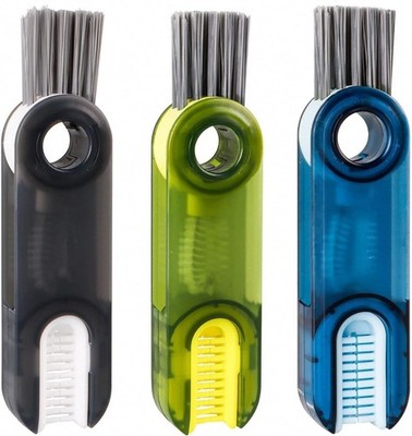 3-in-1 Cup Lid Cleaning Brush, Multifunctional Crevice and Lid Cleaner 3pcs Set