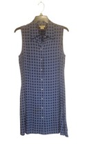 Limited America Women's Sleeveless Button Front Geometric Print Dress Size M