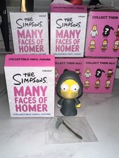 Kidrobot Simpsons Many Faces Of Homer - Rare Grim Reaper Chase Figure