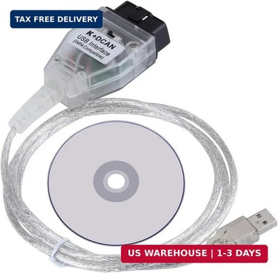 Antibreak inpa k d can Cable k+ can ediabas USB obd2 kcan dcan Interface Switch